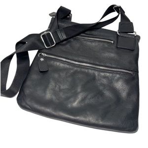 Margot Grain Black Crossbody Slim Leather Bag